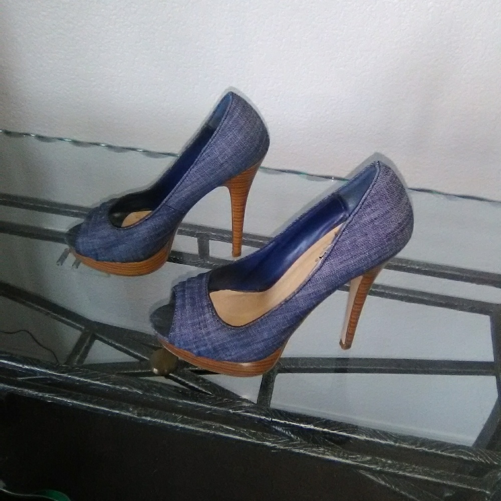 Paparika Denim Heels